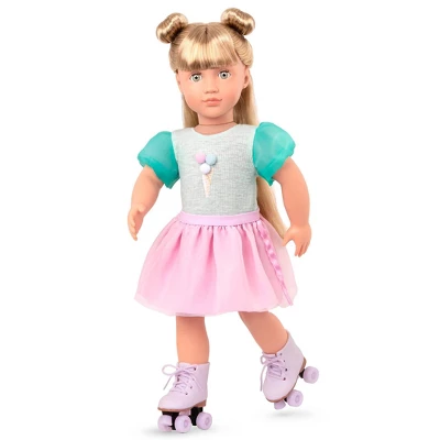 Our Generation Ice Cream Outfit With Roller Skates For 18" Dolls - Scoopalicious 1 Our Generation Ice Cream Outfit With Roller Skates For 18" Dolls - Scoopalicious
