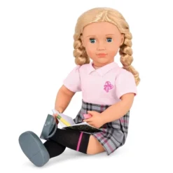 Our Generation Hally With Storybook & Accessories 18" Posable School Doll -Our Generation GUEST 0c090631 a50f 4e1b be30 024423d5e057