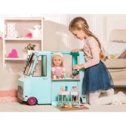 Our Generation Sweet Stop Ice Cream Truck With Electronics For 18" Dolls - Light Blue -Our Generation GUEST 1870b526 40f0 49e2 aa0b 0514dcc6ef48