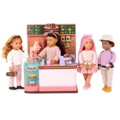Our Generation Love U Latte Coffee Shop Playset For 18" Dolls
