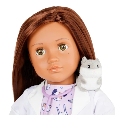Our Generation Daya With Plush Hamster 18" Pet Care Vet Doll 1 Our Generation Daya With Plush Hamster 18" Pet Care Vet Doll