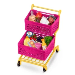 Our Generation Grocery Day Shopping Cart Pink & Yellow Accessory Set For 18" Dolls 8 Our Generation Grocery Day Shopping Cart Pink & Yellow Accessory Set For 18" Dolls -Our Generation GUEST 4441824f 3493 44b1 b82a 65c7789b9580