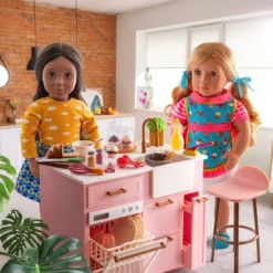 Our Generation 7 Our Generation Kitchen Island With Accessories For 18" Dolls