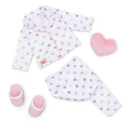 Our Generation Serenity With Heart Polka Dot Pajama Outfit 18" Slumber Party Doll -Our Generation GUEST 55275f87 af78 4784 9249 b84c045e2be6