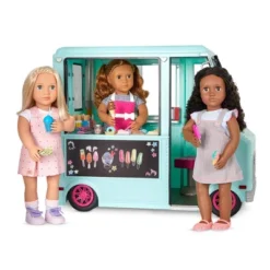 Our Generation Sweet Stop Ice Cream Truck With Electronics For 18" Dolls - Light Blue -Our Generation GUEST 597dcc7e d28c 4b96 a11d a24bb0acfdf1