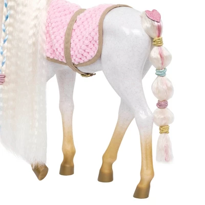 Our Generation 12" Hair Play Foal - Glitter & Hearts Andalusian Horse In White 5 Our Generation 12" Hair Play Foal - Glitter & Hearts Andalusian Horse In White - Image 5