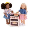 Our Generation Make & Bake Stove With Oven & Cooking Sounds Accessory Set For 18" Dolls