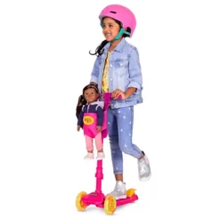 Our Generation By My Side Scooter With Light-up Wheels And 18" Doll Carrier