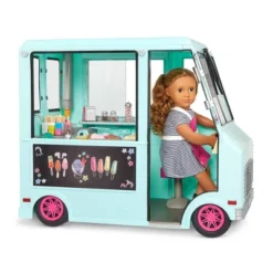 Our Generation Sweet Stop Ice Cream Truck With Electronics For 18" Dolls - Light Blue -Our Generation GUEST d9aab0f0 633a 4daf 83e4 ba3e97d26dd8