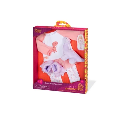 Our Generation Dinosaur Pajama Outfit For 18" Dolls - Dream Bright, Sleep Tight 4 Our Generation Dinosaur Pajama Outfit For 18" Dolls - Dream Bright, Sleep Tight - Image 4