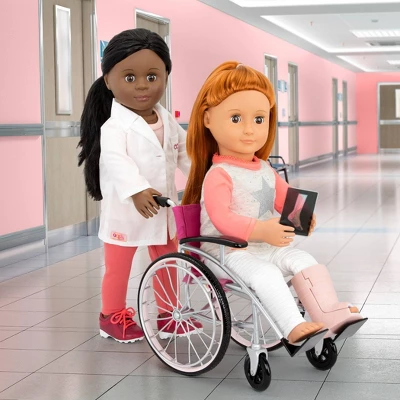 Our Generation Heals On Wheels - Wheelchair Accessory Set For 18" Posable Dolls 1 Our Generation Heals On Wheels - Wheelchair Accessory Set For 18" Posable Dolls